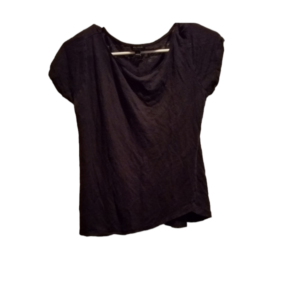 ANN TAYLOR womens size large linen blouse